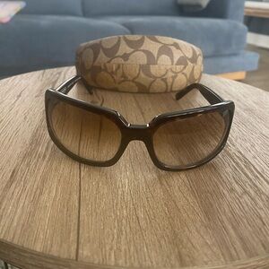 Coach Samantha (S425) Sunglasses - Tortoise Brown with case